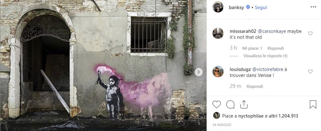 banksy murale rubato