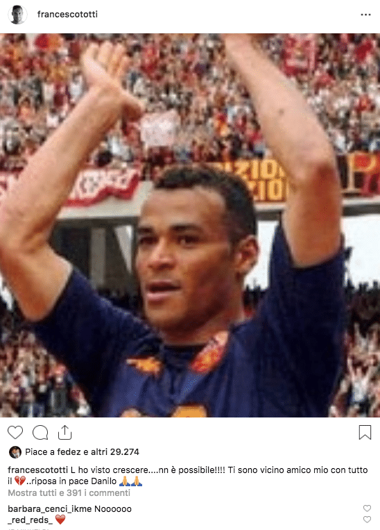 cafù figlio morto totti