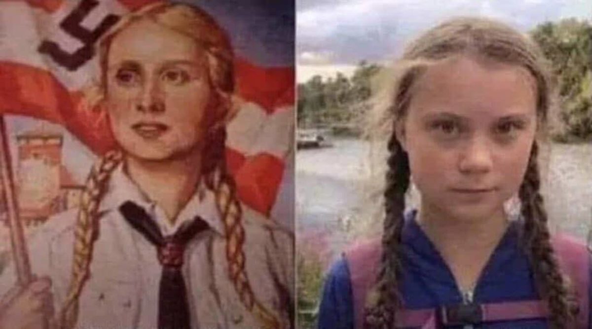 Greta Thunberg nazista