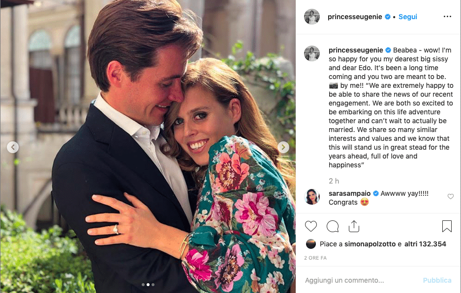 principessa beatrice fidanzamento