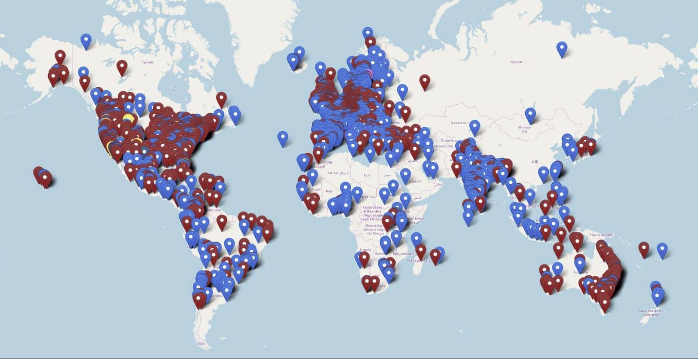 settimana clima sciopero globale mappa