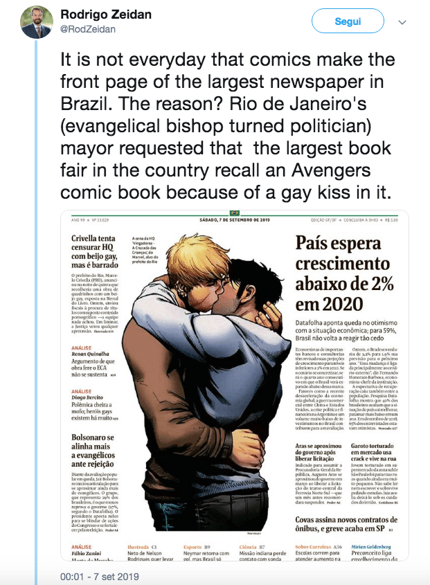 supereroi marvel bacio gay