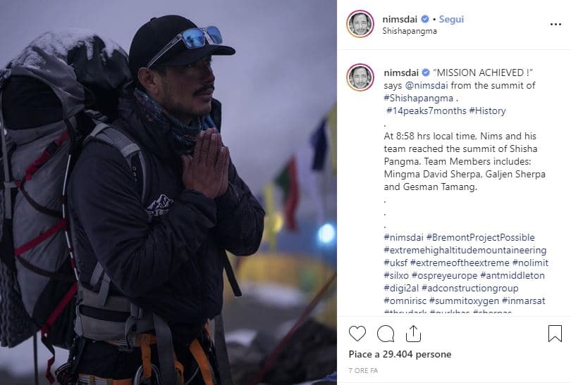 Nirmal Purja 14 ottomila