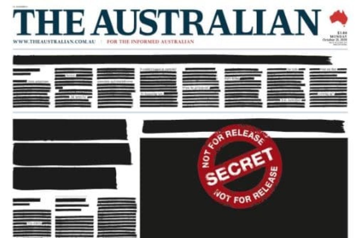 australia censura giornali
