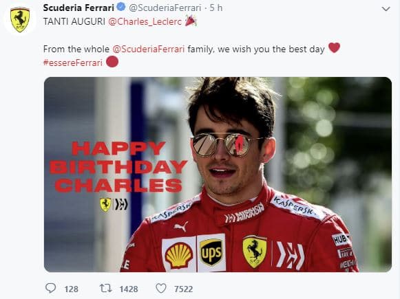 charles leclerc 22 anni
