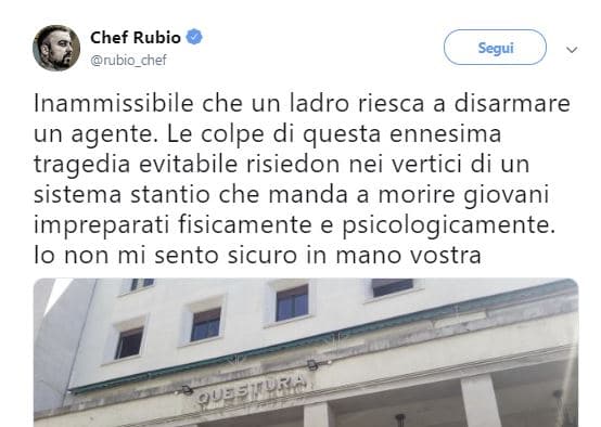 chef rubio sparatoria trieste