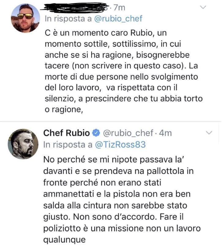 chef rubio sparatoria trieste