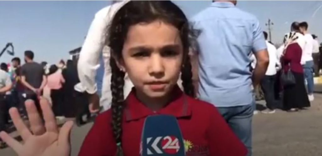bambina curda appello guerra