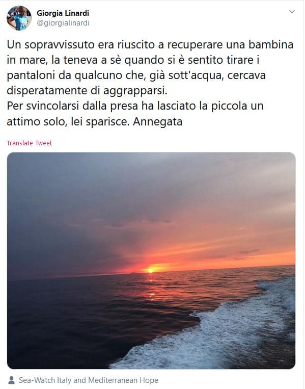 giorgia linardi sea watch bambina