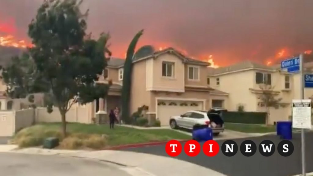 incendi california persone evacuate