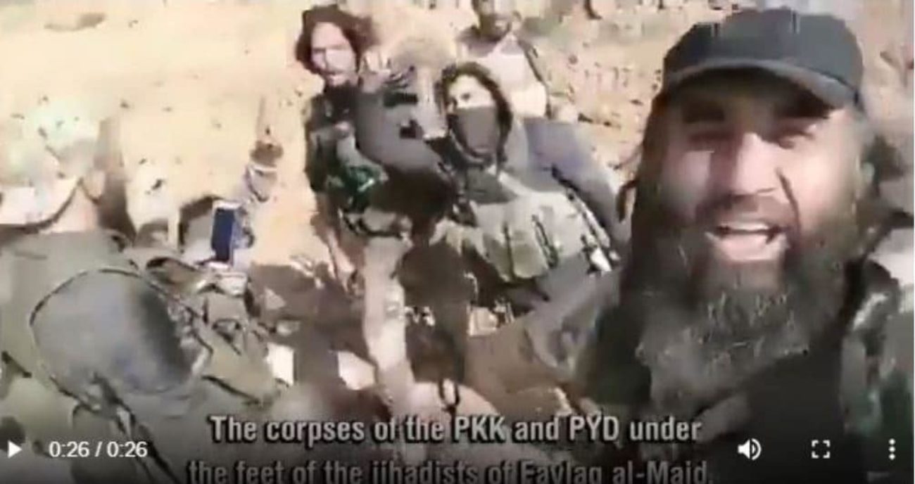jihadisti erdogan cadavere curda video