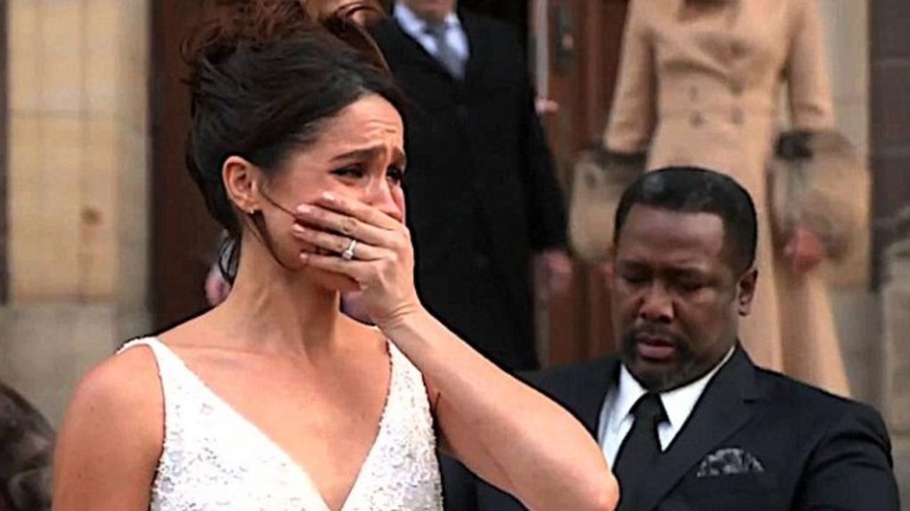 meghan markle piange