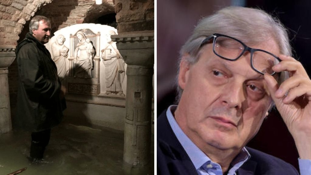 venezia acqua alta sgarbi