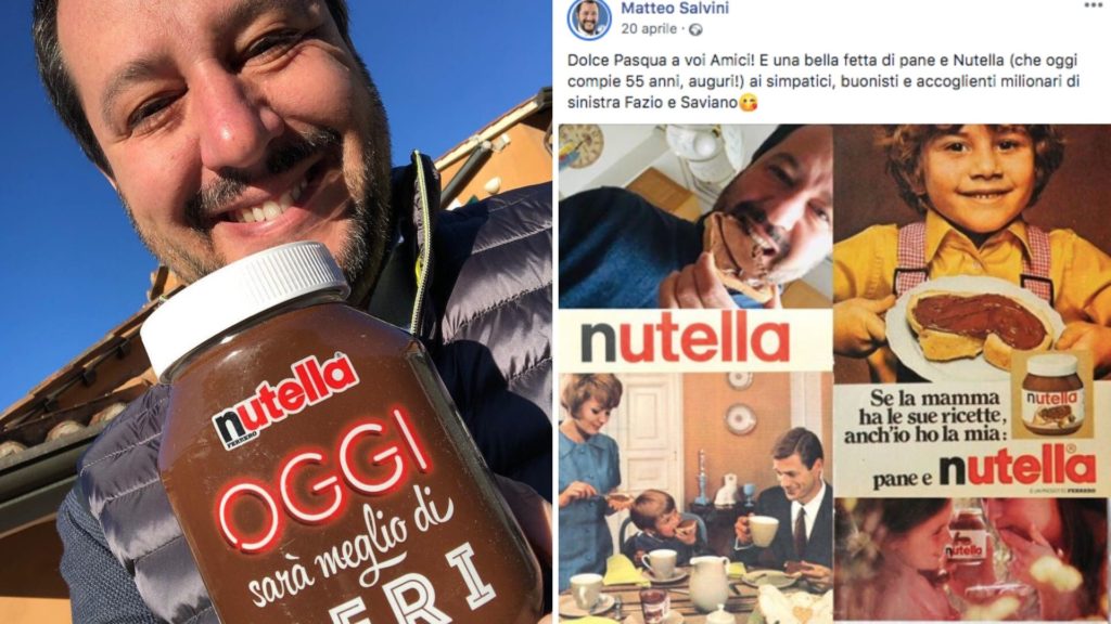 nutella salvini turchia