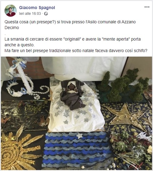 gesù bambino nero presepe
