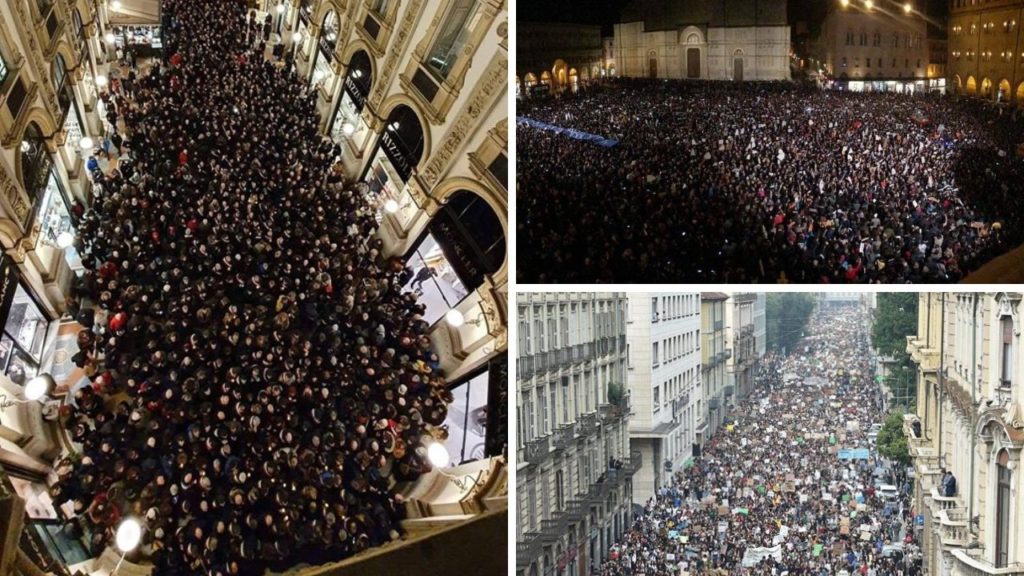 italia manifestazioni piazze