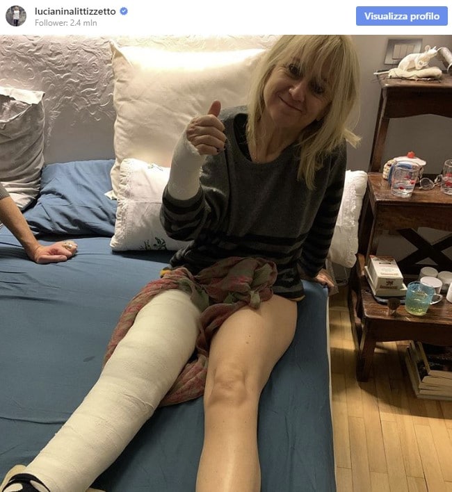 luciana littizzetto incidente