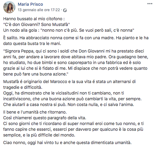 napoli migrante restituisce soldi