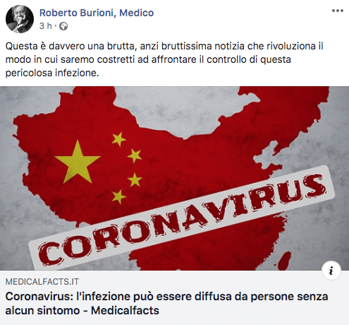 burioni virus cina