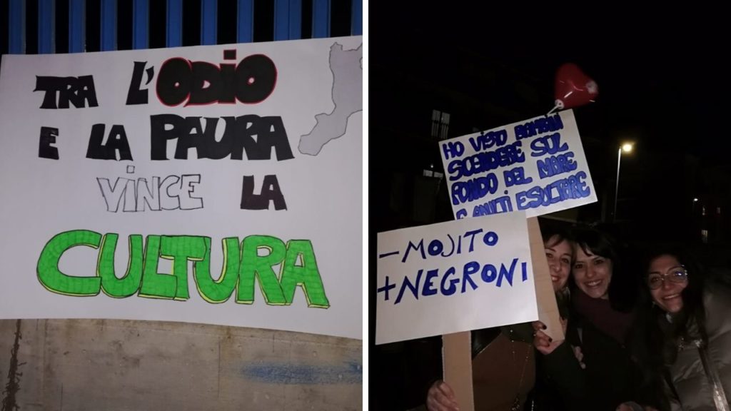 salvini contestato calabria regionali