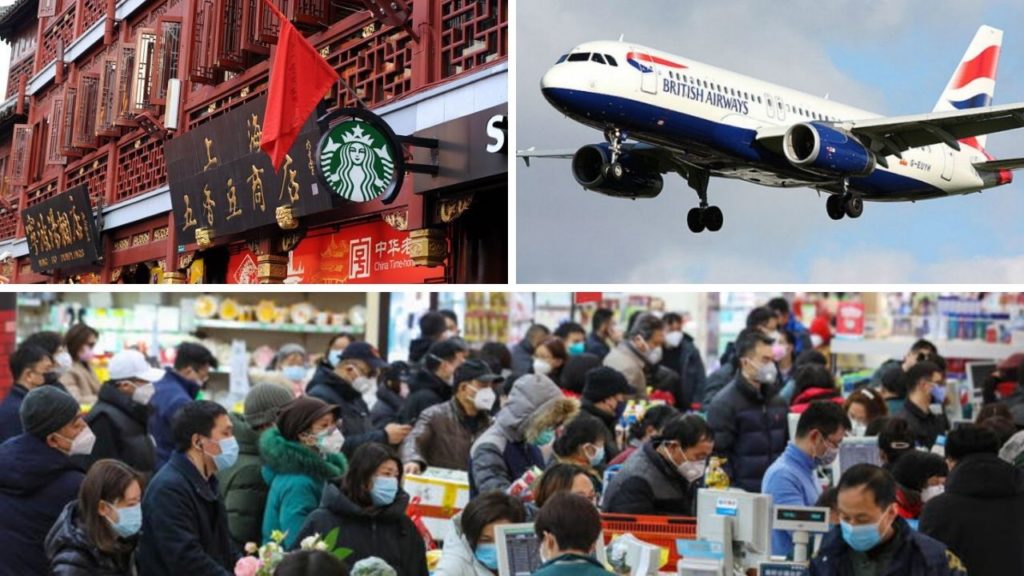 virus cina voli british Airways