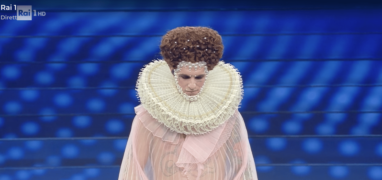 Abito Achille Lauro sanremo 2020