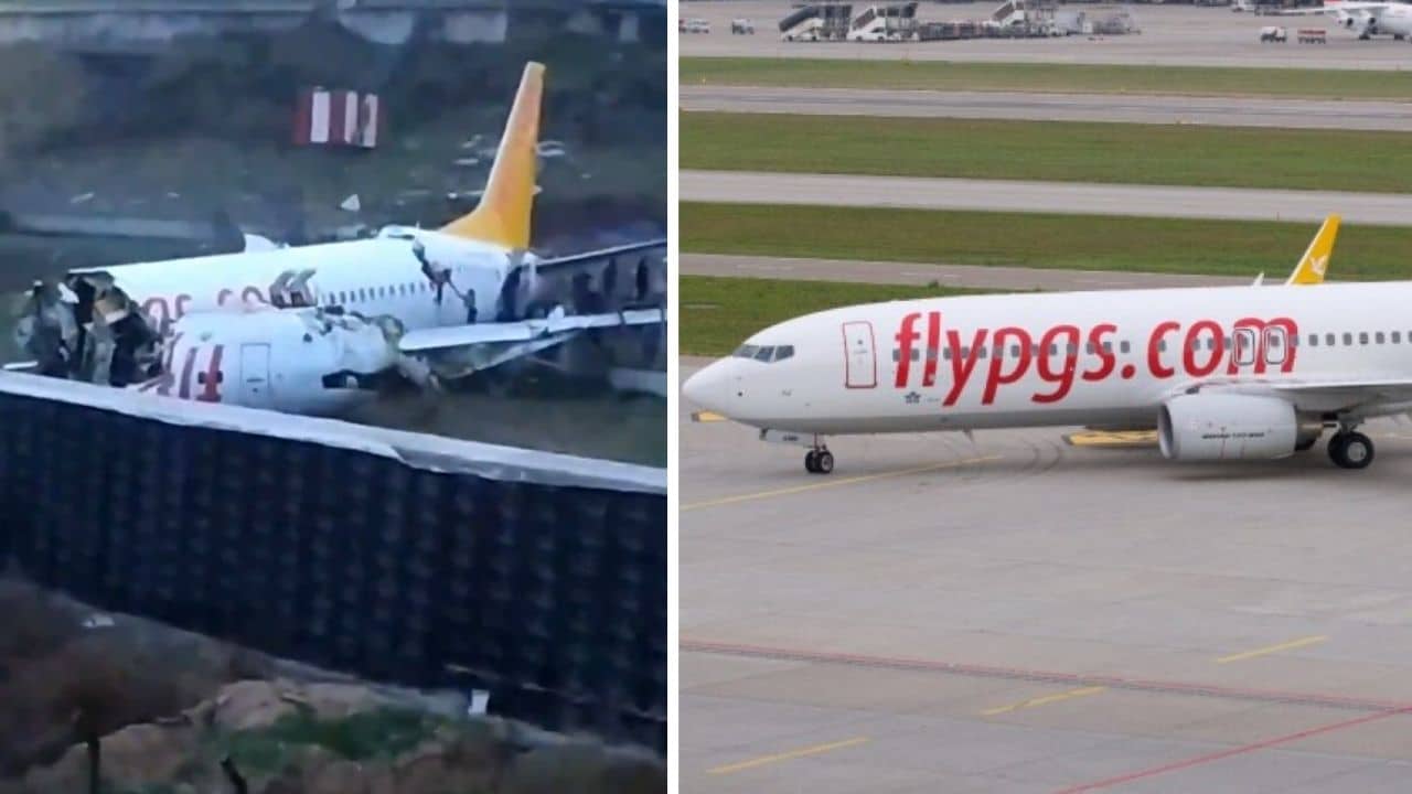 Incidente a Istanbul aereo esce di pista e si spezza in due in atterraggio