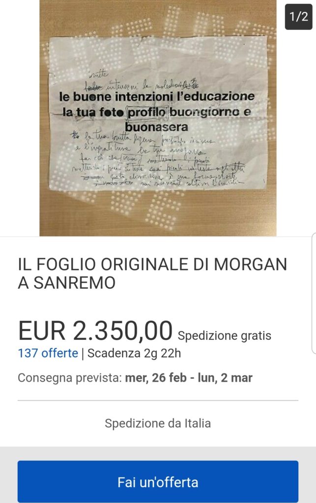 foglio morgan ebay