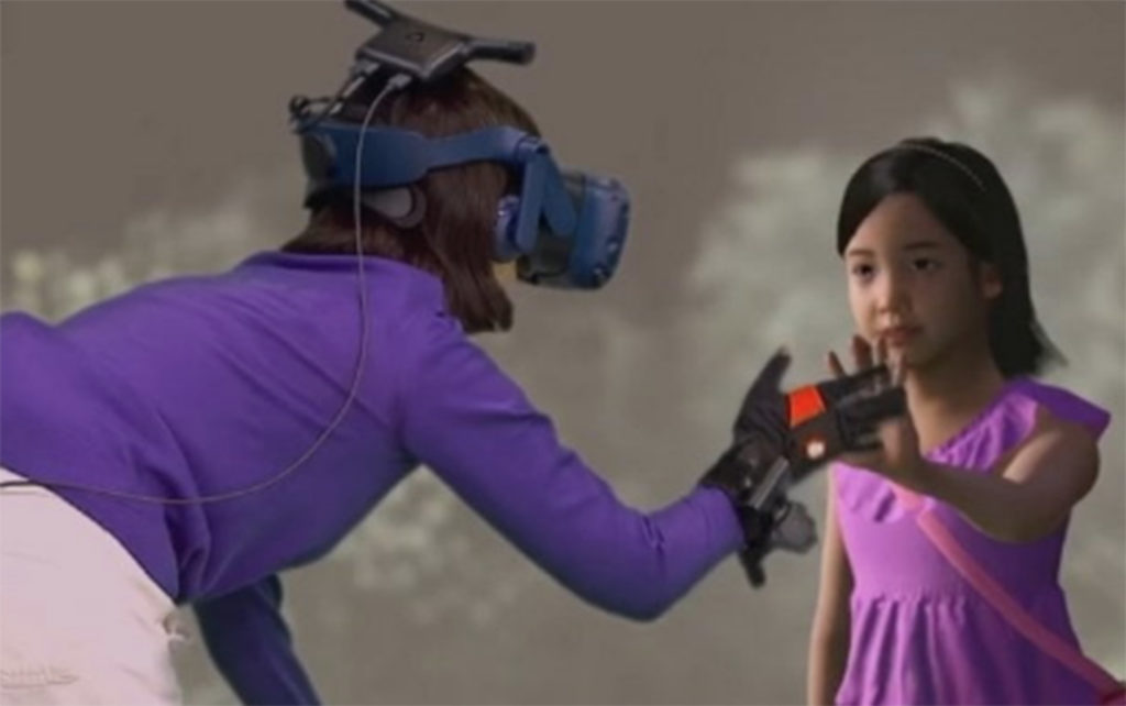 figlia morta realtà virtuale