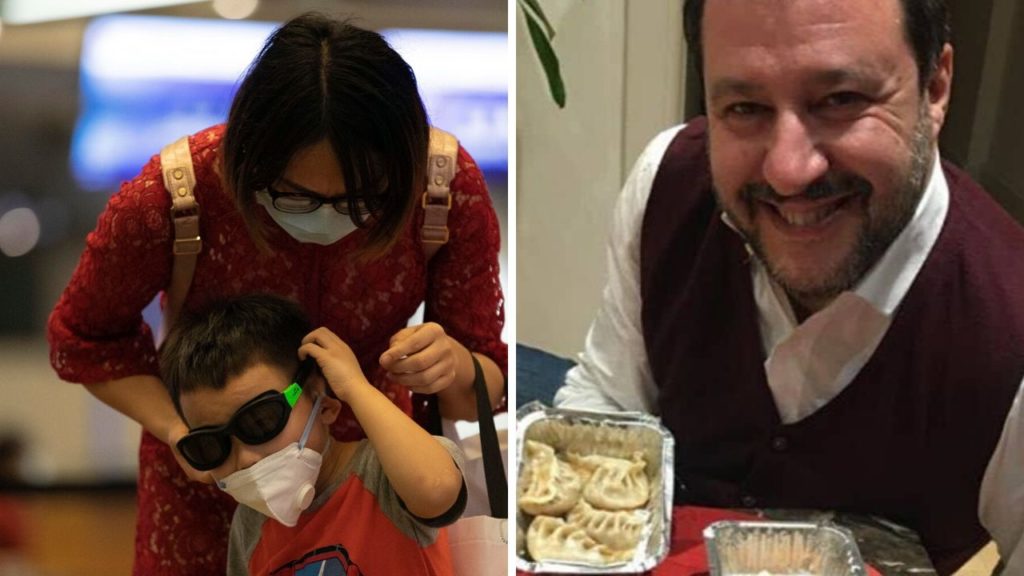 salvini coronavirus bambini cina