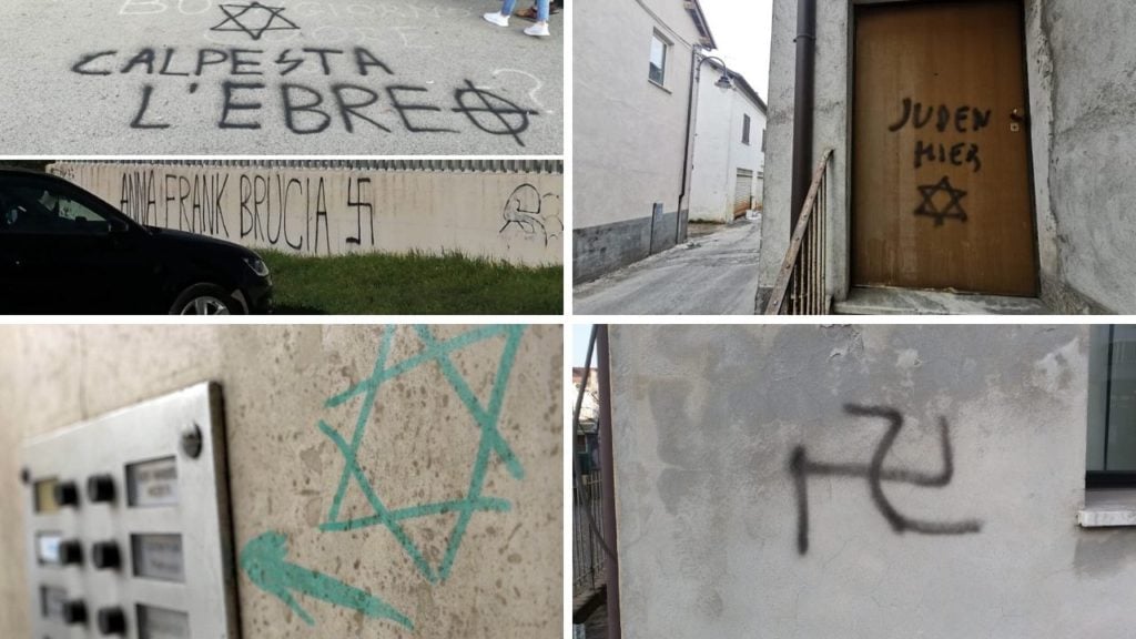 scritte antisemite