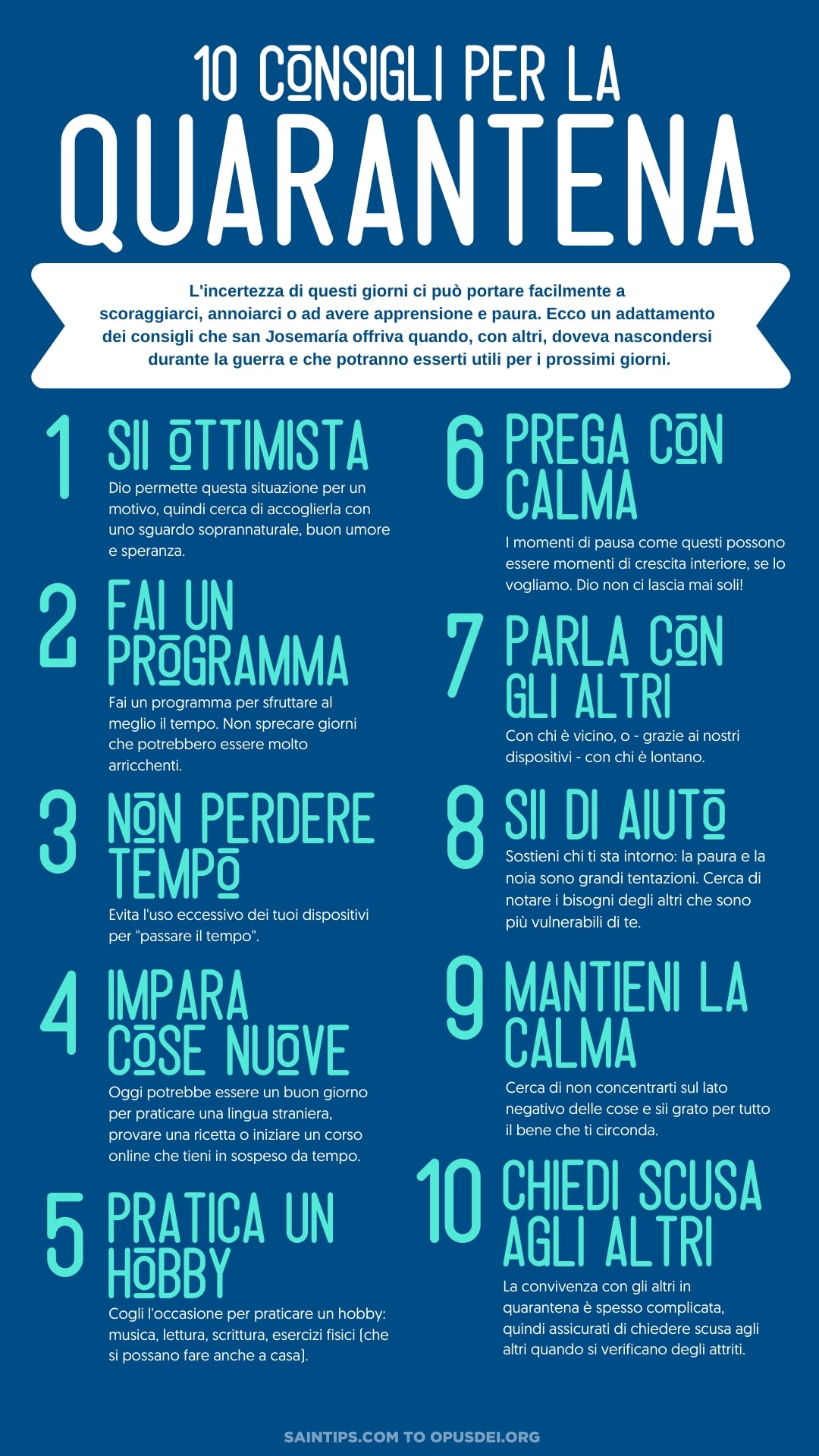 coronavirus consigli quarantena