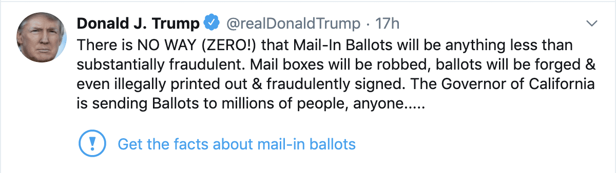 twitter fact checking trump