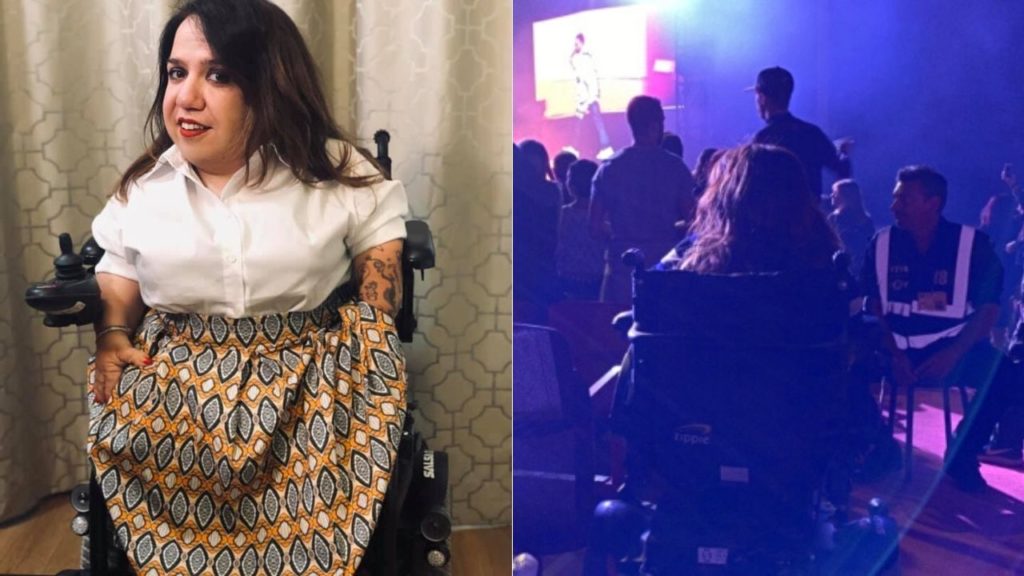 disabile concerto coez arena verona