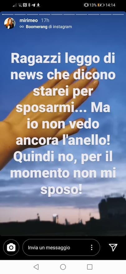 miriam leone matrimonio instagram