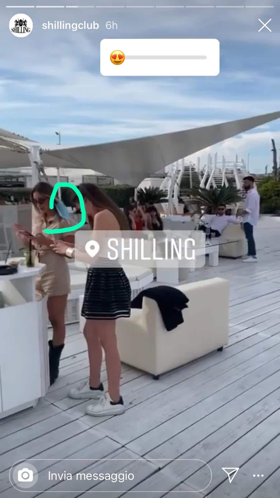 shilling senza mascherine coronavirus