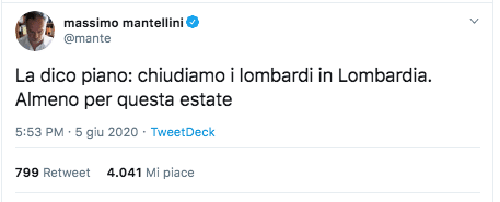 Il discusso tweet di Mantellini