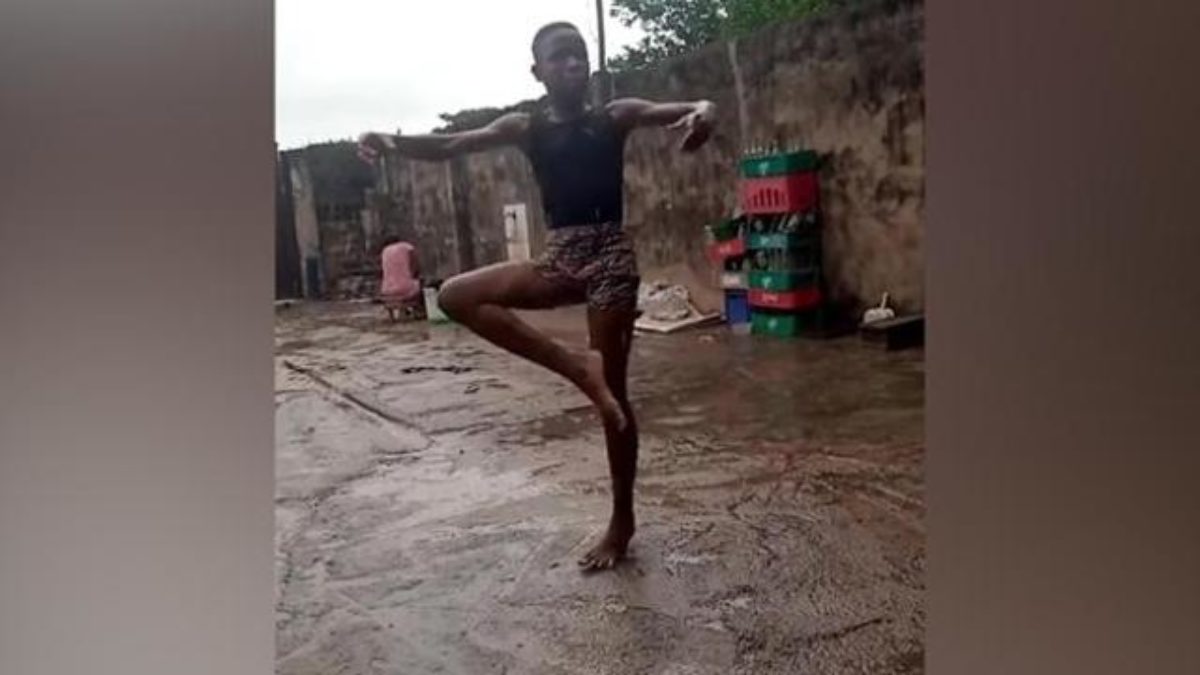 ballerino scalzo pioggia nigeria