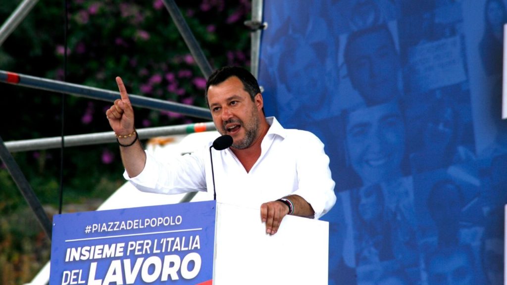 salvini manifestazione roma