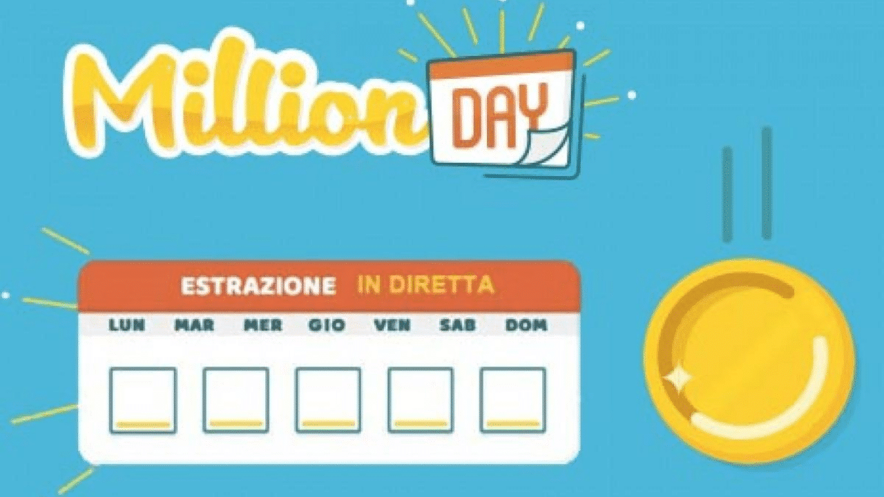 Estrazione Million Day oggi 3 settembre 2020: numeri vincenti diretta live