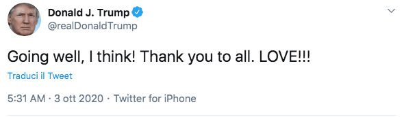 trump ricoverato ospedale covid