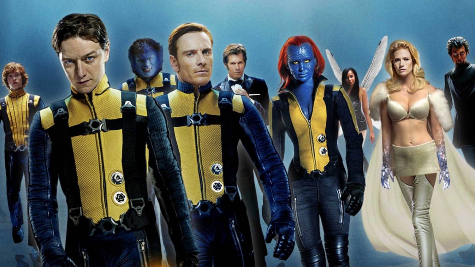 image xmen movie blue hair