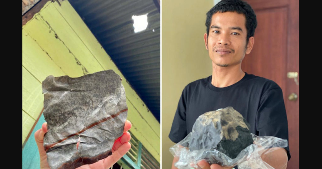 meteorite indonesia uomo milionario