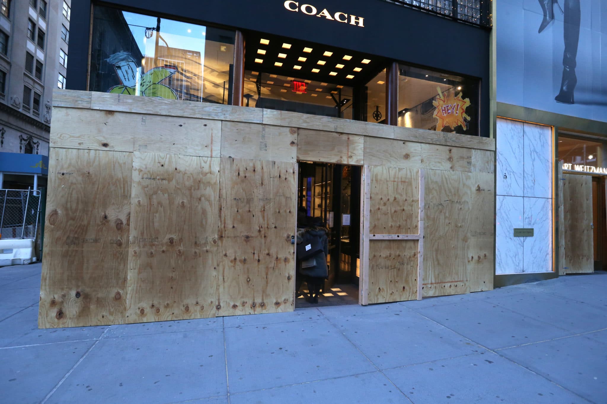 elezioni usa negozi barricati