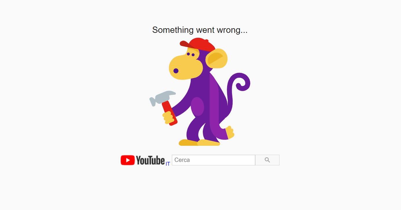 Youtube down non funziona