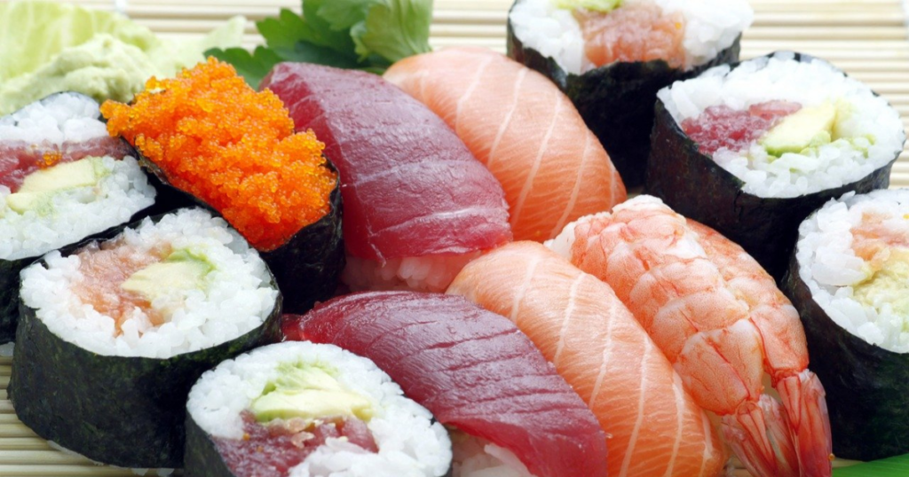 mangia sushi si sente male