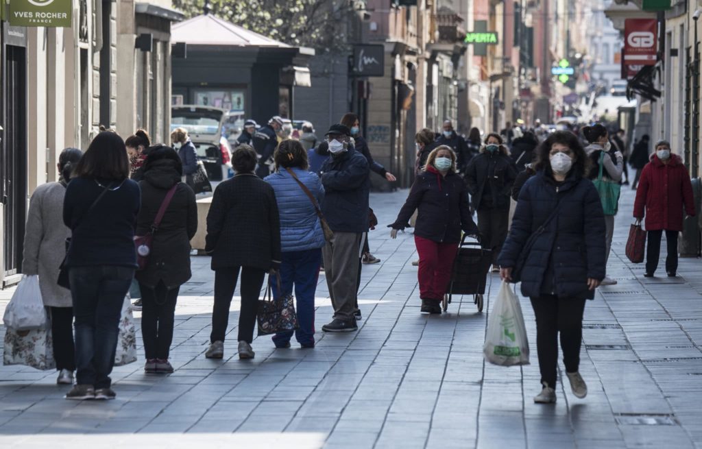 mascherina pistola passante bologna