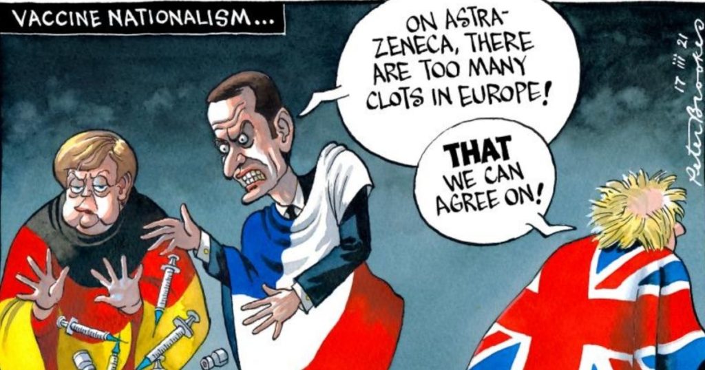 Vaccino AstraZeneca giornali inglesi