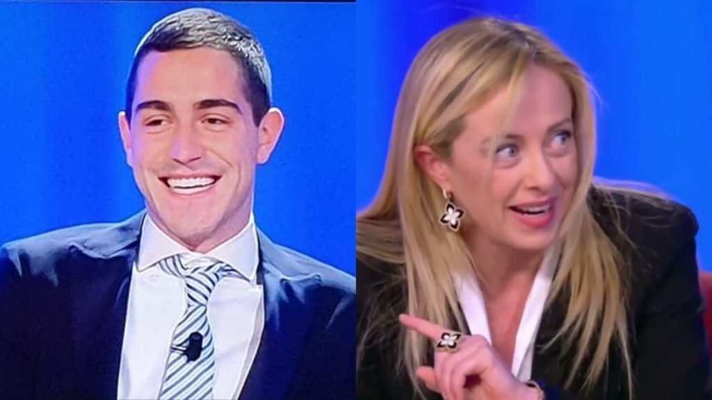 tommaso zorzi giorgia meloni diritti maurizio costanzo show