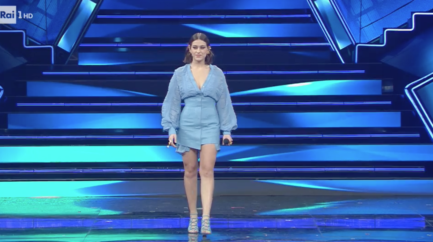 Sanremo 2021, l'abito di Gaia per la serata finale del Festival